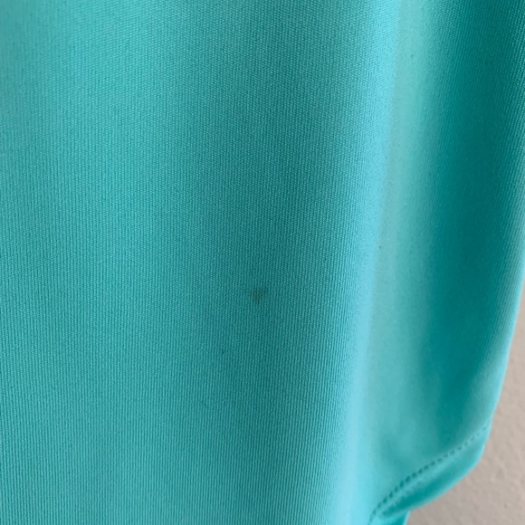 Victoria’s Secret PINK block letter teal and white racer back tank top XS - Picture 6 of 6